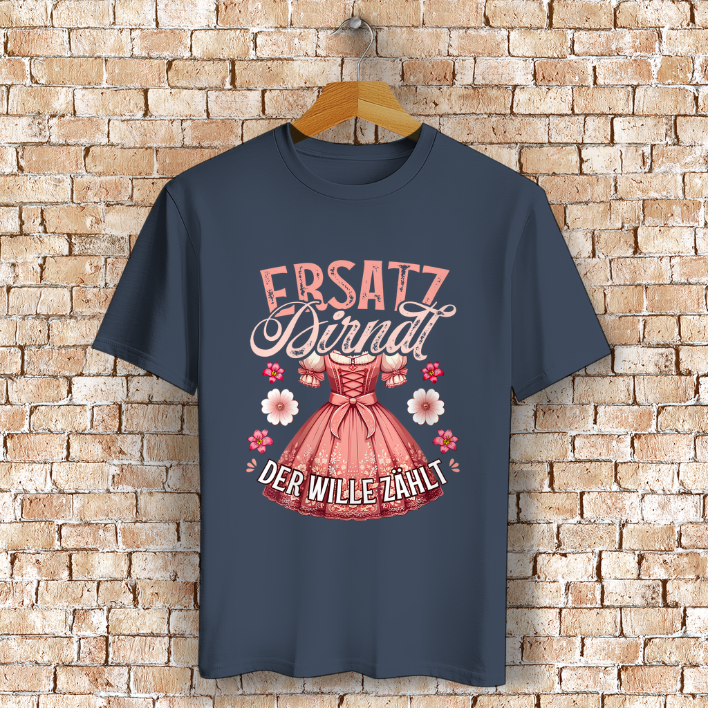 Damen T-Shirt "Ersatz Dirndl" | Der Wille zählt | 100% Bio-Baumwolle