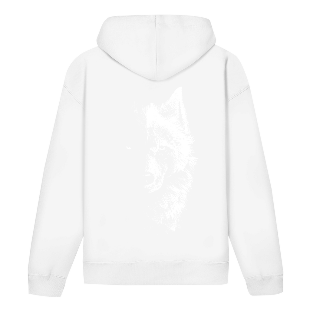 Herren Premium Bio-Hoodie "Wolfsgesicht" | Nachhaltig & Stilvoll