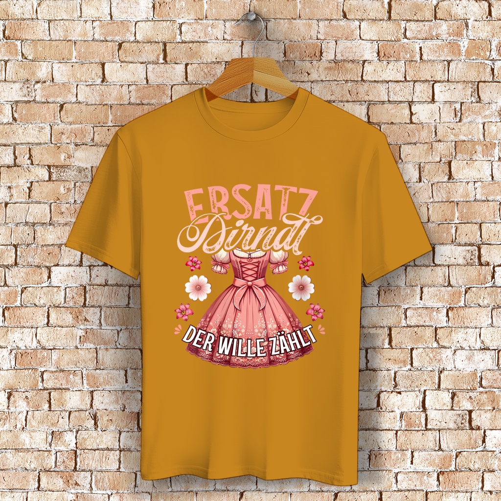 Damen T-Shirt "Ersatz Dirndl" | Der Wille zählt | 100% Bio-Baumwolle